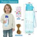 24 Sets Water Bottles Bulk End of Year Students Gift from Teacher Portable Sports Water Bottle with Cards for for Classroom School Student End of Year Graduation Gifts, Large