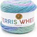 Lion Brand Yarn, Muticolor Ferris Wheel Yarn for Knitting, Crocheting, and Crafts, Cotton Candy, 1 Pack