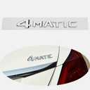 4-Matic Emblem 3D ABS Trunk Logo Badge Decoration Gift (Chrome Silver) Compatible for Mercedes-Benz Accessories (A1)