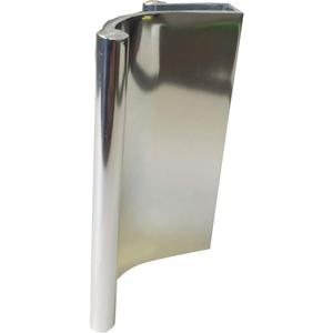 Gordon Glass 3" Chrome Tub Enclosure and Sliding Shower Door Pull Handle for 5/32" and 3/16" Glass