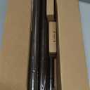 KAMANINA Bronze Curtain Rods 32 to 144 Inch (2.6-12 Feet), 1 Inch Heavy Duty Window Curtain Rod, Modern Adjustable Drapery Rods with End Cap (32"-144")