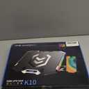 ICE COOREL Gaming Laptop Cooling Pad with 8 Cooling Fans, Laptop Fan Cooler Pad for 15-17.3 Inch, Notebook Cooler Stand with 6 Height Adjustable, RGB Cooling Pad with Two USB Port + Phone Stand