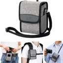 JJC Portable Travel Camera Case Pouch Crossbody Bag with Strap for Fuji Fujifilm GFX100RF X100VI X100V X100F, Ricoh GR IIIx HDF GR III GRIII GR3,Sony A6700 A6600 A6000 A6100 A6300 A6400 & More Camera