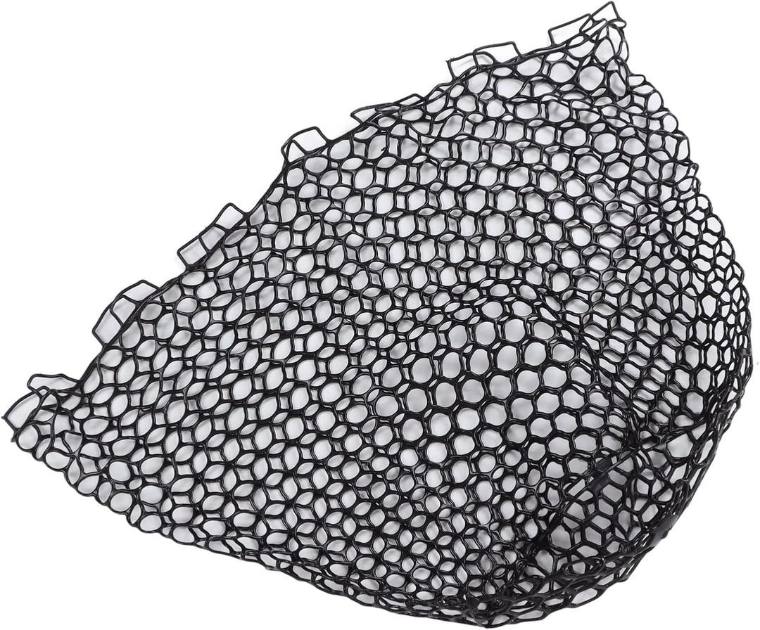 Rubber Replacement Fishing Net, Soft, Flexible, Durable for Fishermen, Black, Lightweight, Portable for Outdoor Fishing