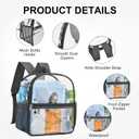 USPECLARE Clear Backpack for Stadium Approved 12×6×12, Water proof Clear Bag for Stadium Events and Concert Work Sport Event