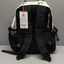 LOVEVOOK Laptop Backpack for Women with Pouch Pocket for Large Capacity Cup,15.6 Inch Laptop Computer Bag Travel Backpack Purse,Waterproof Work Business Backpack College Teacher Bags,Beige-Black-Brown