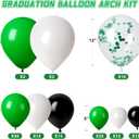 Graduation Decorations 2026 Graduation Party Decorations Set of 4 Boxes with 129pcs Balloons Arch Garland Kit Party Supplies for Any Grades Green