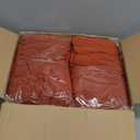 HolidayIdeas 4 Pack Spandex Table Skirt for 8 Foot Rectangle Table, Bulk Fitted Stretch 30x96 Inch Cover for Trade Shows, Buffet Parties, Rust