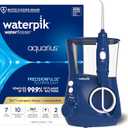 Waterpik Aquarius Water Flosser For Teeth Cleaning, Gums, Braces, Dental Care, Electric Power With 10 Settings, 7 Tips For Multiple Users And Needs, ADA Accepted, Blue WP663