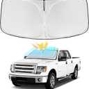 for Ford f150 2012-2014 Windshield Sun Shade - 4 Layers Car Sunshade | Front Windows Shade Cover Custom Fit f150 Sun Visor 250T Retractable Shade Blocks UV Rays Car Accessories