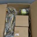 Gold Floor Lamp for Living Room,Bedroom,Tree 3 Light Standing Lamp Mid Century Modern Brass Tall Floor Lamps Vintage Retro Floor Lights Green Glass Flower Lamp Shade Farmhouse Boho Bohemian