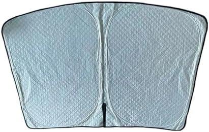 KFALUNTOR Car Sunshade Privacy Thick Sun Shade Fit for Tesla Model 3 Y X S Side Window Sunshade Front Rear Windshield Skylight Blind(MS Front Windshield)
