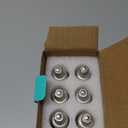 AMDTU E12 Chandelier Light Bulbs 40 Watt 2000K Soft Yellow, Ultra-Thin Spiral Filament Dimmable Led Edison Warm Light Bulbs Candelabra, Ceiling Fan Candle Amber Light Bulb, T25 E12 Bulb 4W, 6 Pack