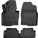 3D Floor Mats for 2013-2016 Mazda CX-5 Heavy Duty, Custom Fit, All Weather Liner Front & 2nd Row Full Set Rubber, Black