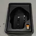 E-YOOSO Large Wireless Mouse for Big Hands, X-31 Cordless Ergo Computer Mouse, 6 Buttons, 5-Level 4800 DPI, 18 Months Battery Life, for Laptop, PC, Chromebook (Black)