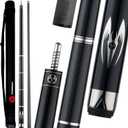 Poison by Predator Maelith Pool Cue with Carbon Fiber Shaft and Cue Case, 12.4 mm