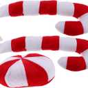 DECHOUS Christmas Decor Car Antlers Set Reindeer Car Decorations for Holiday Vehicle Nose Easy to Install