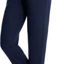 HIGHDAYS Maternity Pants with Pockets, Over Belly Maternity Leggings, Thick Pregnancy Joggers Sweatpants for Active Workout (Black, S)