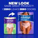 Always Discreet Adult Diapers for Women, Incontinence Underwear, Postpartum Essentials, Disposable Briefs, Max Absorbency, Bladder Leak Protection, Large, 17ct