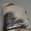 2 PCS Linen Cow Print Table Runner 71 x 13'' Farmhouse Western Brown and White Cowhide Table Runner Rustic Coffee for Birthday Home Kitchen Decorations