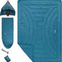 iClimb 3M Thinsulate Insulation Warm Camping Blanket Ultralight Compact (72.8  55, Blue)