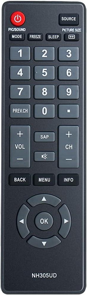 NH305UD for Emerson TV Remote Replacement: Universal Remote Control for All Emerson TV LF501EM4 LF501EM4F LE240EM4 LC320EM3FA LF402EM6 LF402EM6F LF461EM4 LF461EM4A Replace NH310UP NH301UD