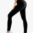 Waisted Leggings for Women - Full Length Capri Buttery Soft Yoga Pants for Workout Athletic Size M