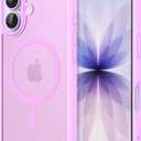 CACOE Magnetic Case for iPhone 17 6.3 inch-Compatible with MagSafe & Magnetic Car Phone Mount,Not Yellowing Anti-Scratch (Light Purple)