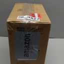 Home Zone Living 1.3 Gallon Small Bathroom Trash Can with Lid and Step Pedal, Stainless Steel Wastebasket with Slim Design for Home and Office, Silver, 5 Liters