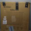 Cumbor 29.7-46" Baby Gate for Stairs, Mom's Choice Awards Winner-Auto Close Dog Gate for the House, Easy Install Pressure Mounted Pet Gates for Doorways, Easy Walk Thru Wide Safety Gate for Dog, Brown