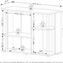 Furinno Classic Stand with Plastic Poles for TV up to 40-Inch, Amber Pine/Black