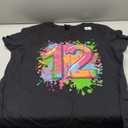 It's My 12th Birthday Doughnut Happy 12 Years Old Girl Kids T-Shirt, Size XL