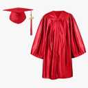 GraduationForYou Shiny Kindergarten Cap and Gown 2025 Tassel set Size 27