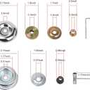 10PCS Brush Cutter Blade Adapter kit, Trimmer Attachments for String Trimmers Brush Cutter, with Universal Adapter Kit, Premium Stainless Steel Trimmer Head Compatible with Cutter, Weed Eater
