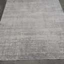 Valenrug Washable Rug - Stain Resistant Area Rugs for Living Room, Non Slip Backing Printed Rugs for Bedroom, Folable Machine Washable Area Rug (Grey, 6'x9')