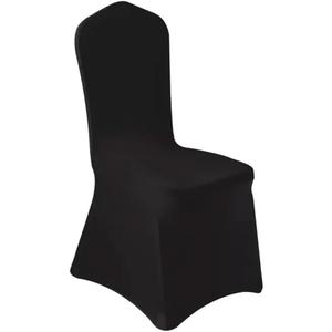 100 Pcs Black Washable Removable Universal for Wedding Party Dining Banquet Polyester Spandex Stretch Slipcovers Chair Covers