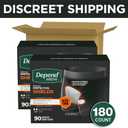 Depend Shields Incontinence Pads for Men, Light Absorbency, 180 Count, Packaging May Vary