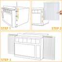 LBG Products Window Air Conditioner Side Panel and Frame Set,AC Accordion Filler Kit,Fits Most 8000BTU Window Air Conditioners,AC Side Panels Frame Kit