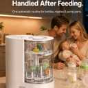 SIJING Baby Bottle Washer, Sterilizer and Dryer with Visible Glass Chamber, 4-in-1 Automatic Bottle Cleaner for Bottles, Nipples, Pacifiers & Breast Pump Parts
