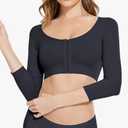 Arm Shaper for Women Post Surgery Arm Lipo Compression Sleeves Front Closure Shapewear Bra Posture Corrector XL