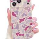 for iPhone 17 Pro CaseCute Aesthetics Leopard Print Camo Pattern for Girls Women Thin and Light Phone Protective Case,Soft TPU Shockproof Anti-Slip,for iPhone 17 Pro-Yellow