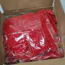 Iceyyyy 8 Pcs Large Christmas Bow-30.7" x 10.6" Christmas Golden Edged Red Velvet Bow-Christmas Tree Topper Ornament Bow for Xmas Home Wreath Decoration