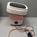 Portable Washing Machine, 12L Upgraded Mini Washing Machine, Suitable for Small Clothes, Foldable Laundry Machine, Ideal for Dorm, Home, Hotel, Camping and Travel (Pink, 12L)