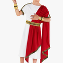 Morph Roman Costume Kids Greek Toga Costume Kids Greek God Boys Emperor Halloween Costumes For Boys, M