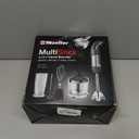 Mueller Multistick 800W 4-in-1 Immersion Blender Handheld, 12 Speed Hand Mixer - Turbo Boost, Heaviest Duty Copper Motor, Titanium Blades Hand Blender, Milk Frother Wand, Whisk, Beaker, Chopper, Grey (Grey)