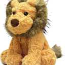 10" Cute Lion Stuffed Animal Plush Toys for Kids, Soft Lion Baby Stuffed Animals Plush Toy for Safari Nursery Decor, Kawaii Zoo Plushies for Birthday, Zoo Theme Party Favors