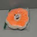 Adjustable Comfy Flower Style Elizabeth Collar for Cats Puppies Soft Recovery Cone Pet Protective Neck Collar (Orange, Medium)