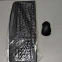 Wireless Keyboard and Mouse Combo, Full-Sized 2.4GHz Wireless Keyboard with Comfortable Palm Rest and Optical Wireless Mouse for Windows, Mac OS PC/Desktops/Computer/Laptops (Black)