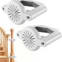 No Drill Baby Gate Banister Adapter, Upgraded Mounting Kit for Stairway, Fits Round & Square Posts 1.5"3.5", for Most Baby & Dog Gates, No Holes in Your Posts, White