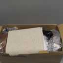 Table Lamps Set of 2 with USB Ports and Wooden Base, Bedside Nightstand Lamps with Warm White Bulbs, Fabric Shade for Bedroom, Living Room, Office, Boho